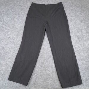 Chicos Pants Womens Size 2 Gray Stretch Zip Business Career Office Fits 33x30